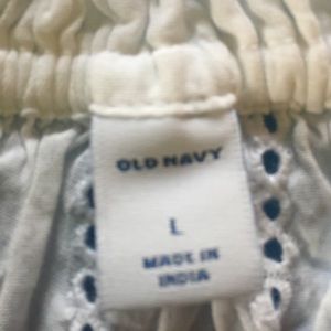 Old Navy size large eyelet top
